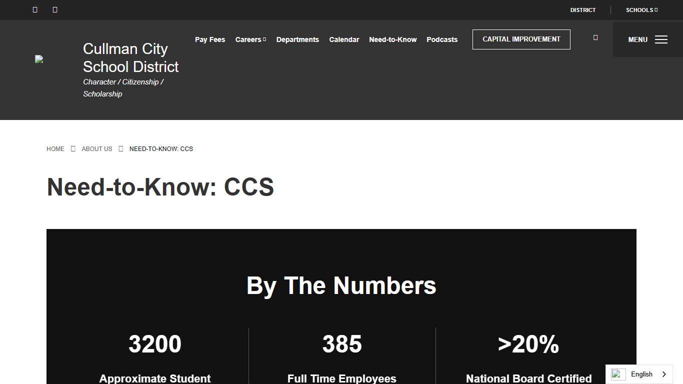 Need-to-Know: CCS - Cullman City School District